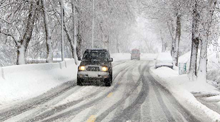 nieve en las carreteras de Libano